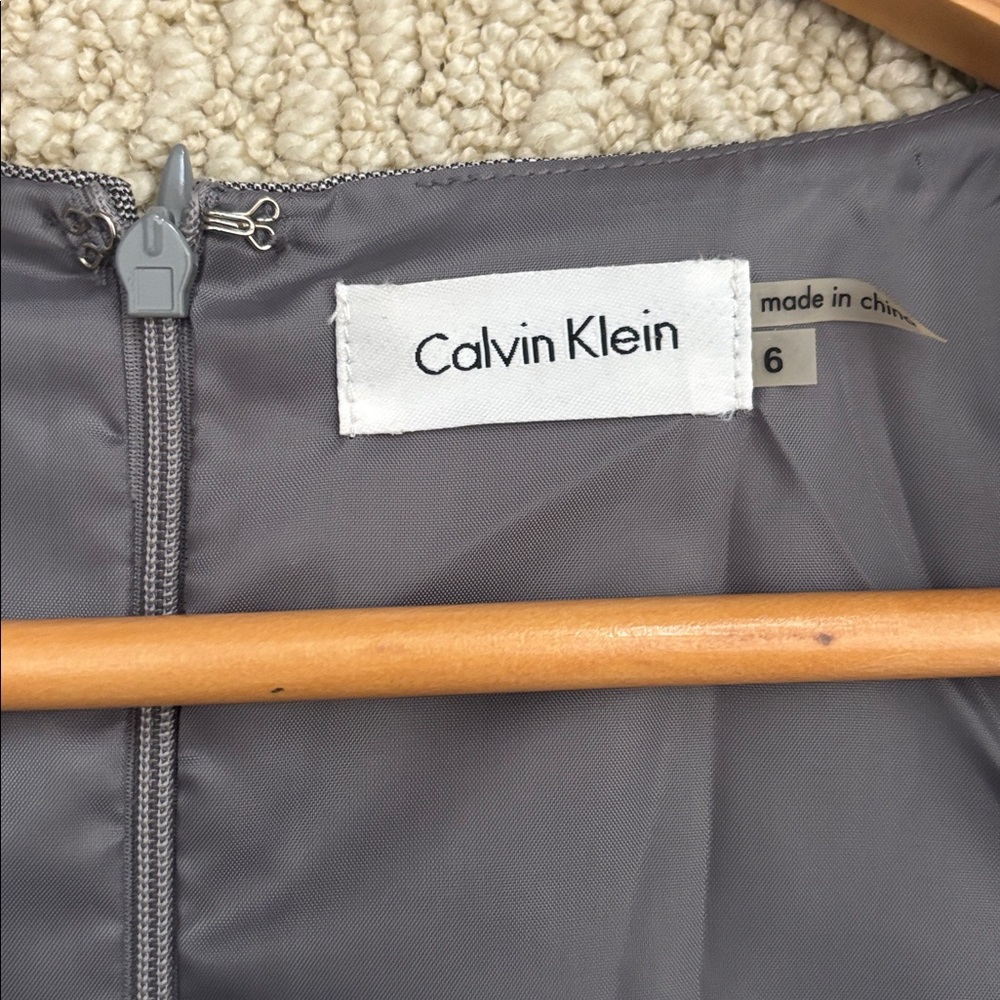 Calvin Klein Charcoal Midi Dress - Picture 3 of 4